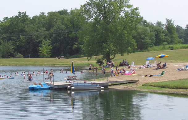 Beach at Adventure Bound Kamp Modoc